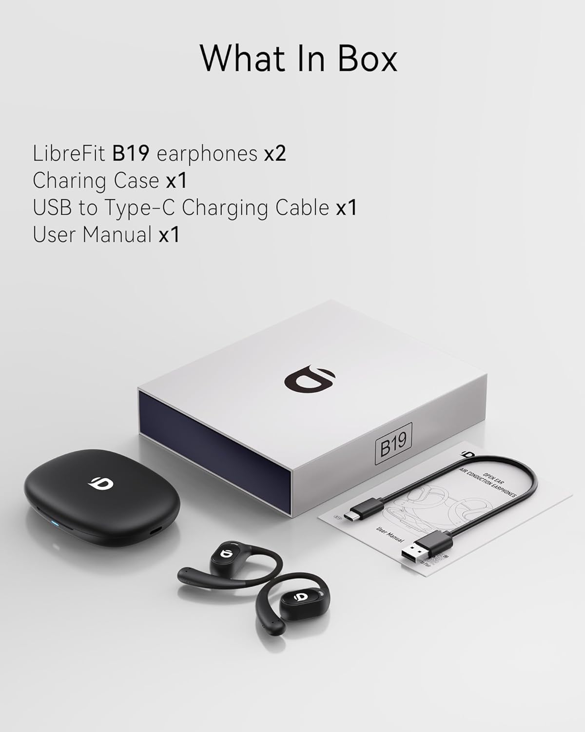Auriculares De Oreja Abierta Auriculares Inalámbricos B19
