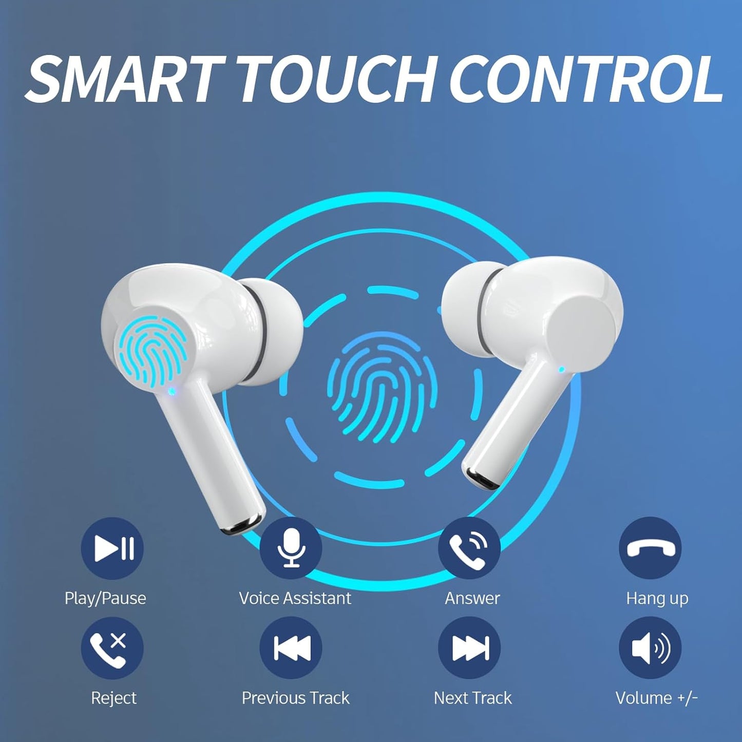 Carego - Auriculares inalámbricos Bluetooth.