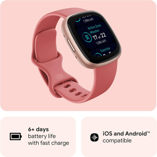 Smartwatch de Fitness, Fitbit Versa 4, con GPS integrado (USADO).