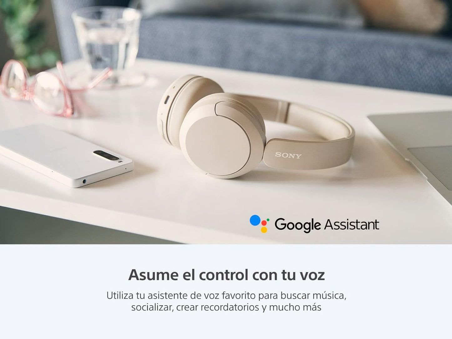 Sony Audífonos inalámbricos on-Ear, 50 Horas de duración de batería.