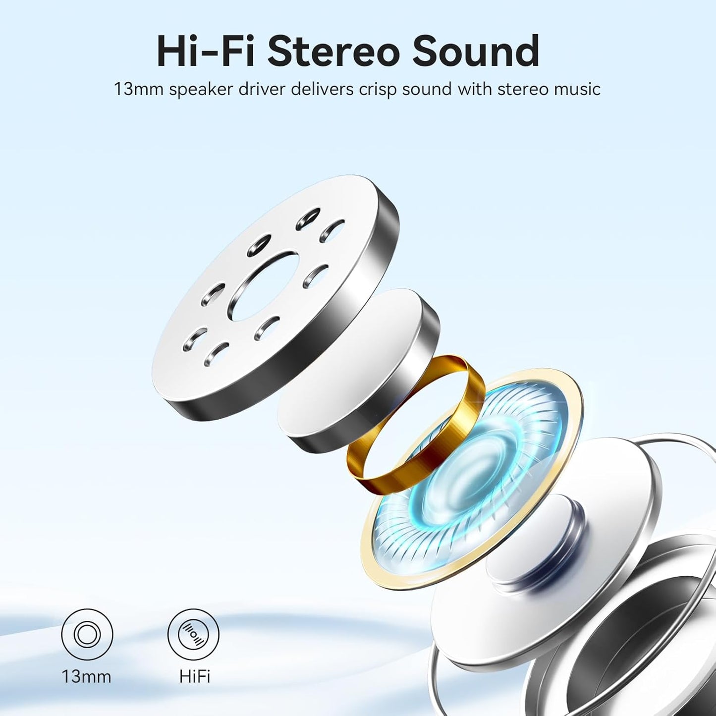 Auriculares A60 PRO inalámbricos Bluetooth 5.3 40 hrs de reproducción