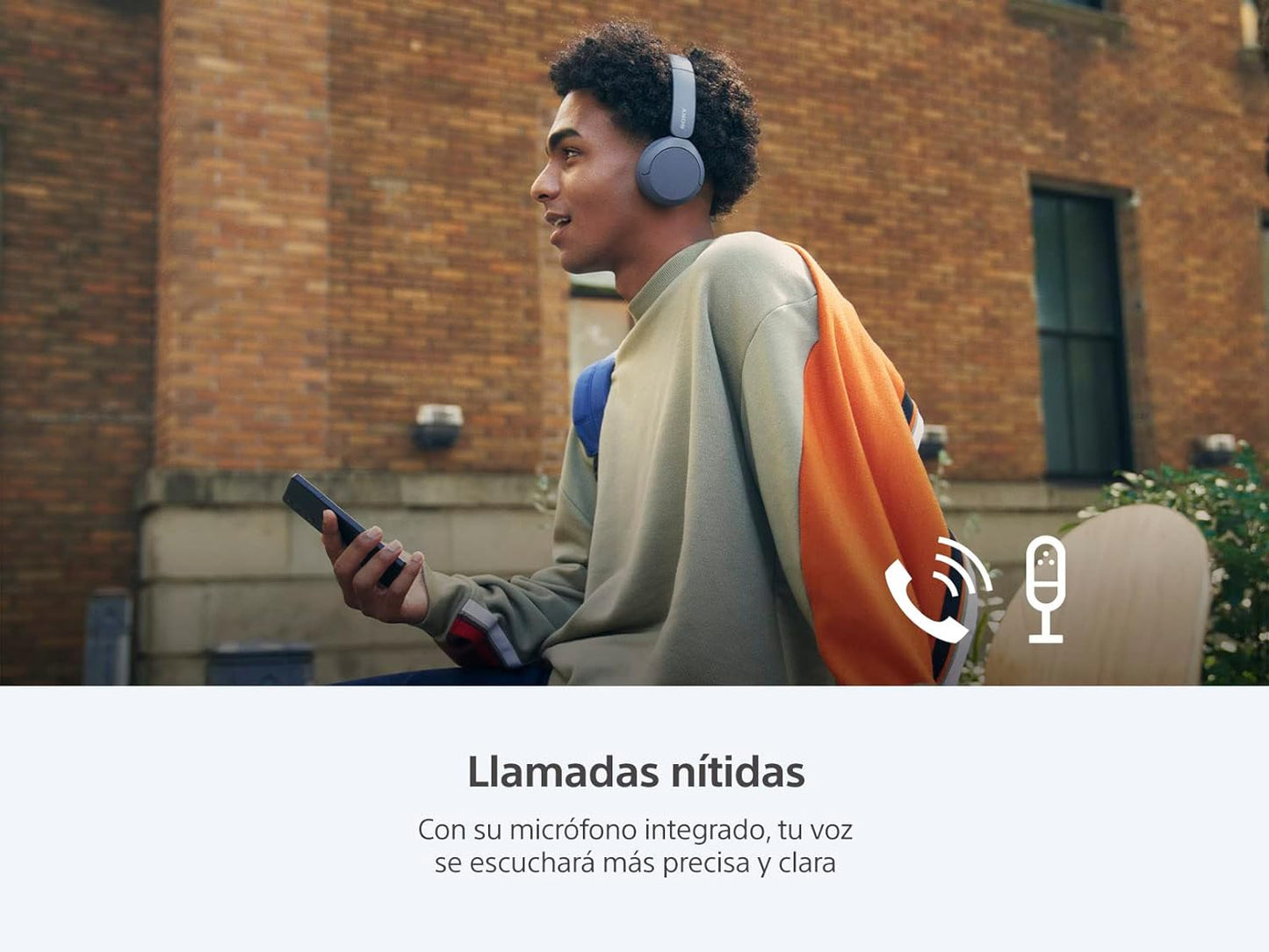 Sony Audífonos inalámbricos on-Ear, 50 Horas de duración de batería.