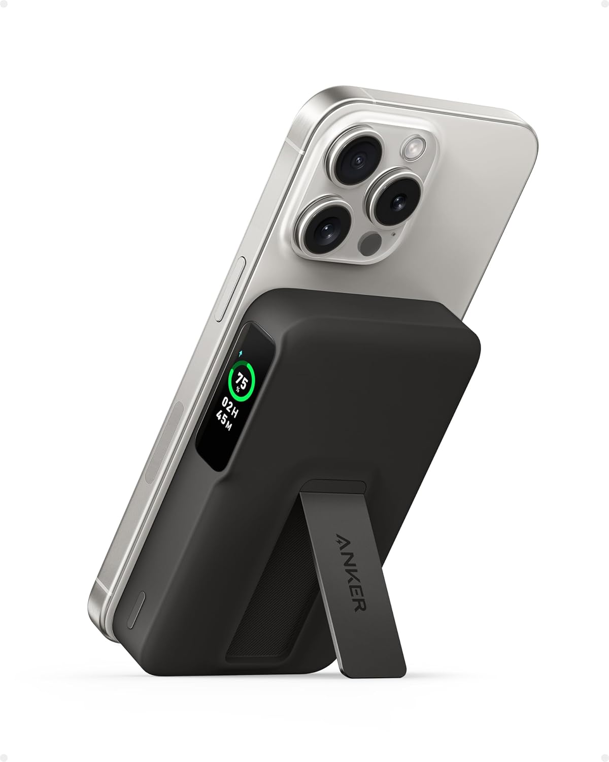 Anker Power Bank MagGo, Certificado Qi2 de Carga Ultra rápida.