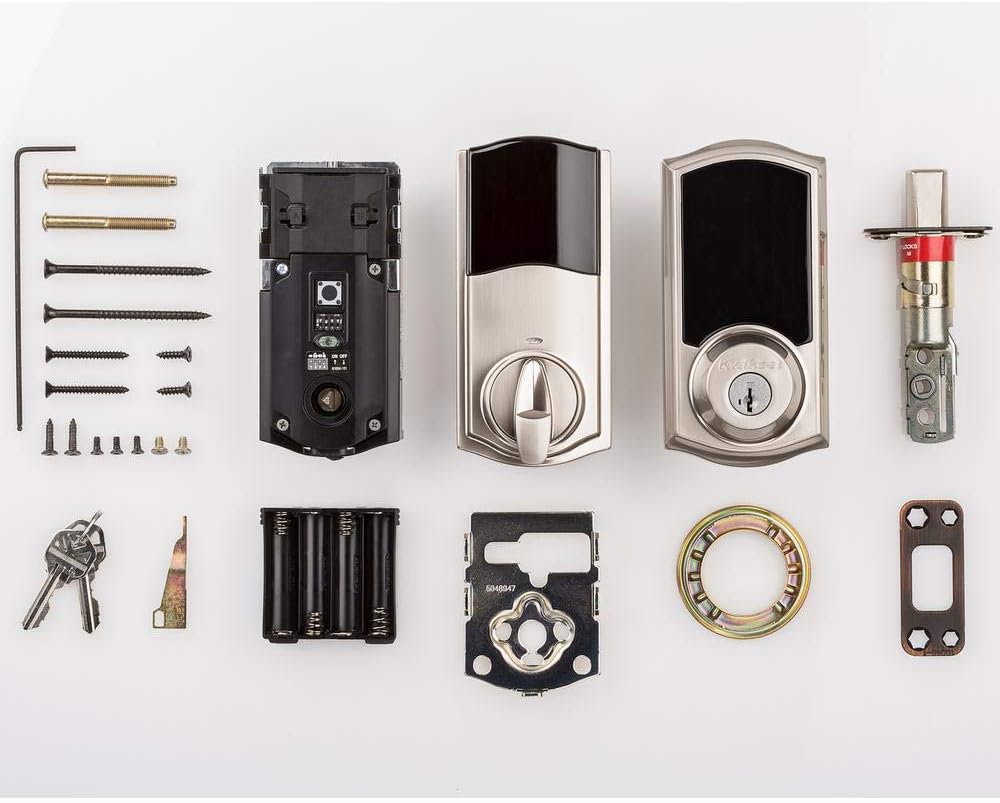 Cerradura con pantalla táctil y con seguridad electrónica Kwikset Smartcode 915
