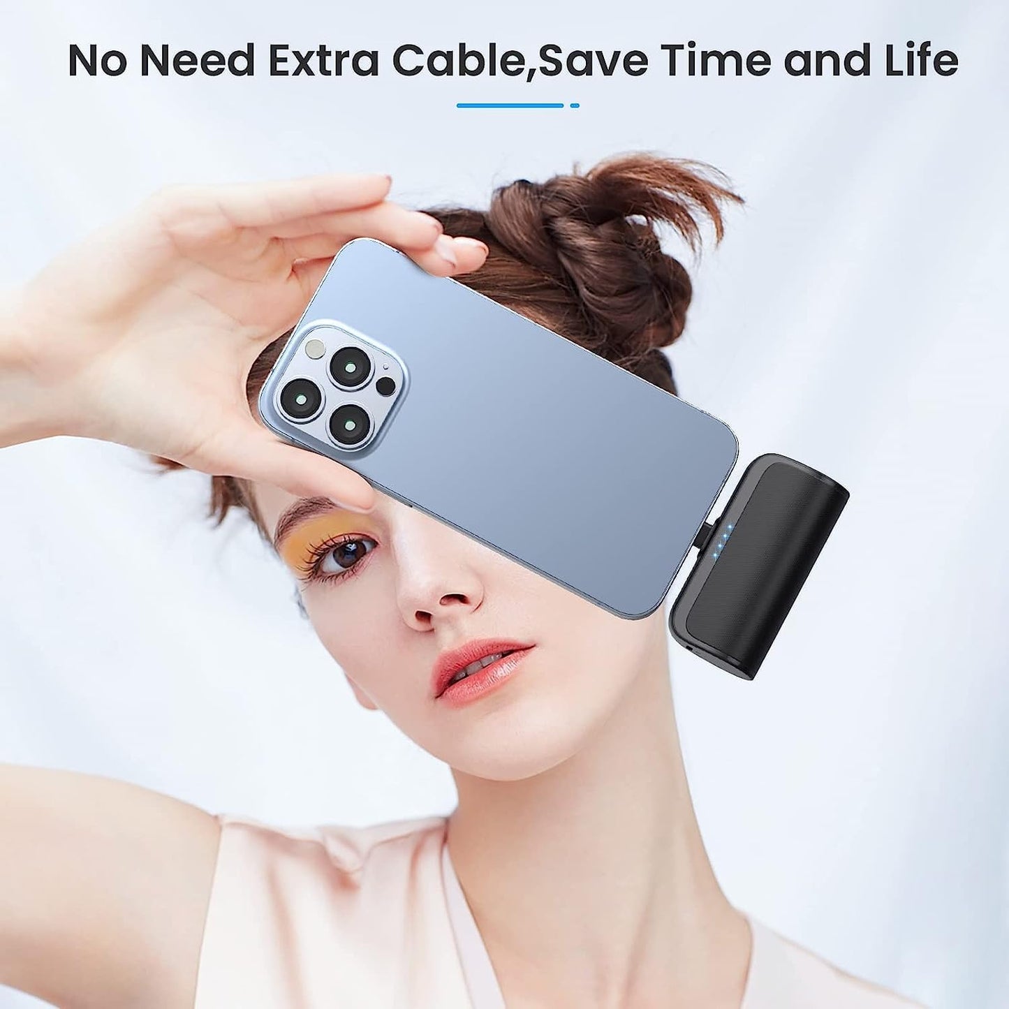 2 Mini cargadores portátiles para iPhone Lightning