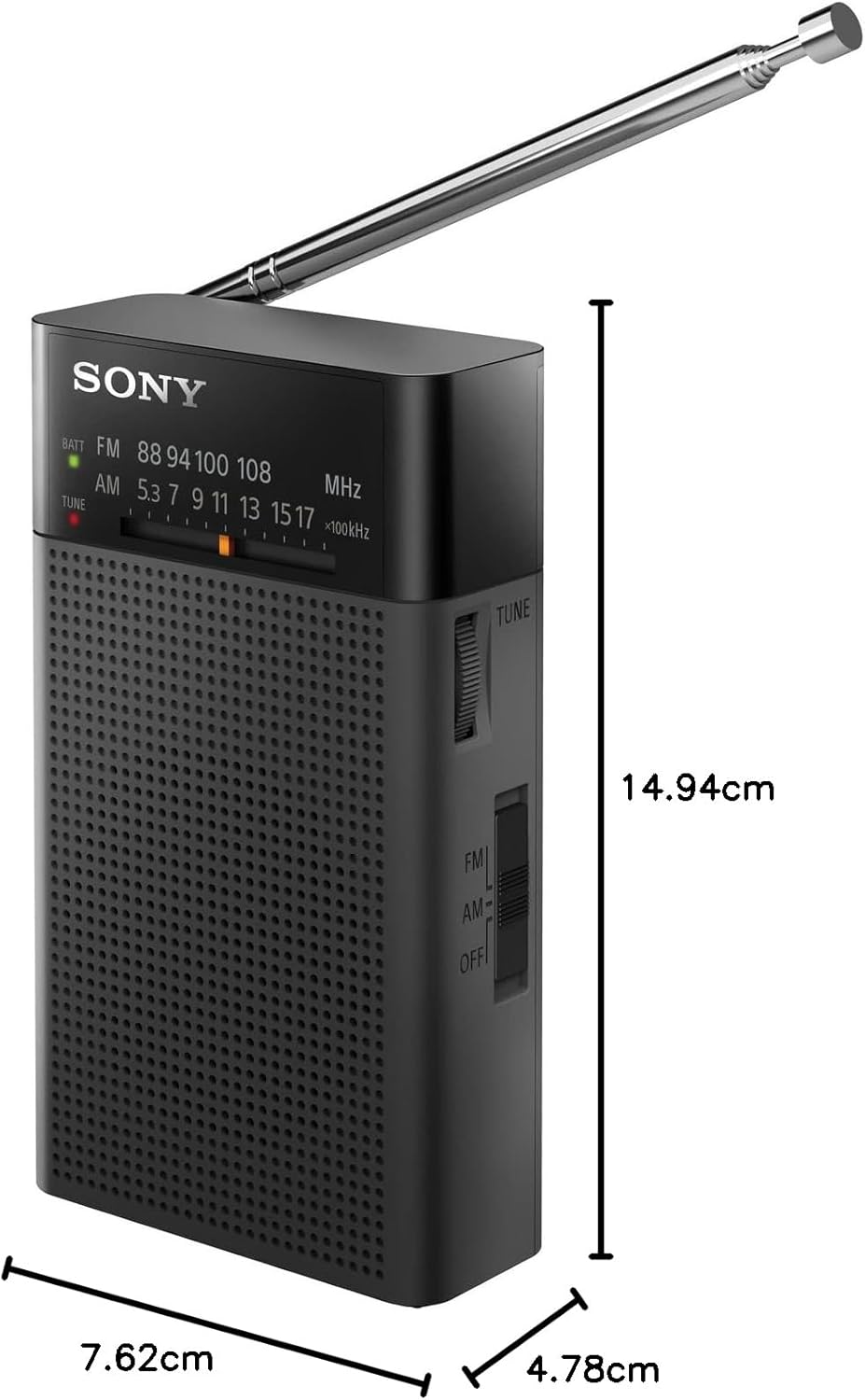 Sony ICF-P27 Radio portátil con Altavoz y sintonizador Am/FM.