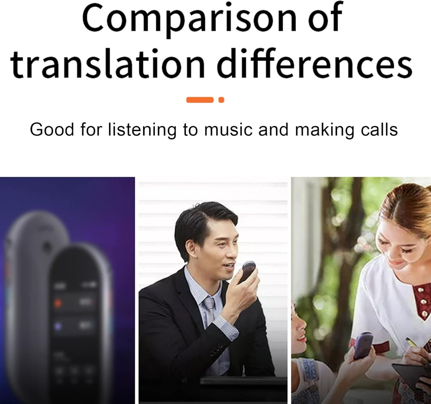 Audífonos de traductor de idiomas Y113 con 9 modos