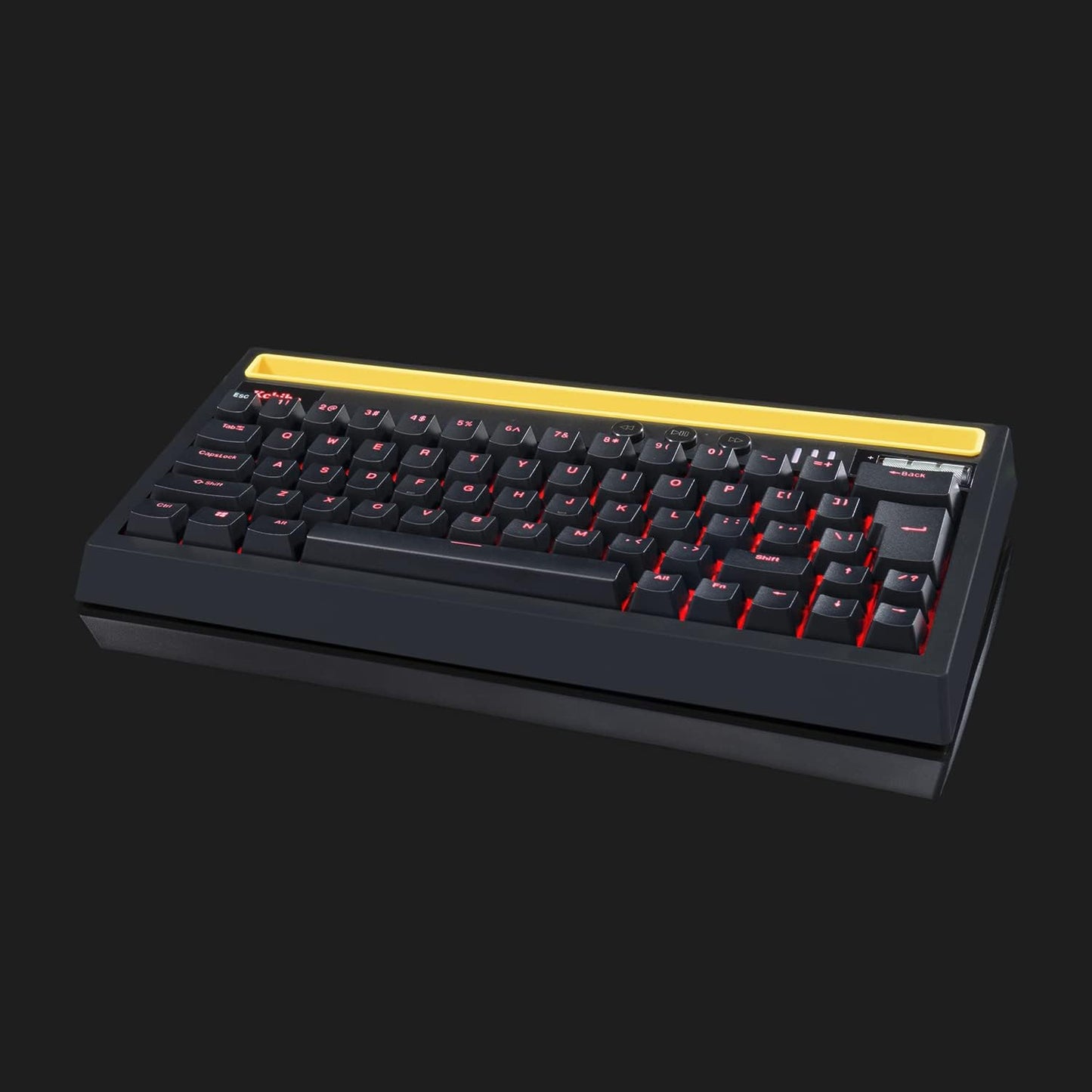 Teclado mecánico inalámbrico RGB luminoso.