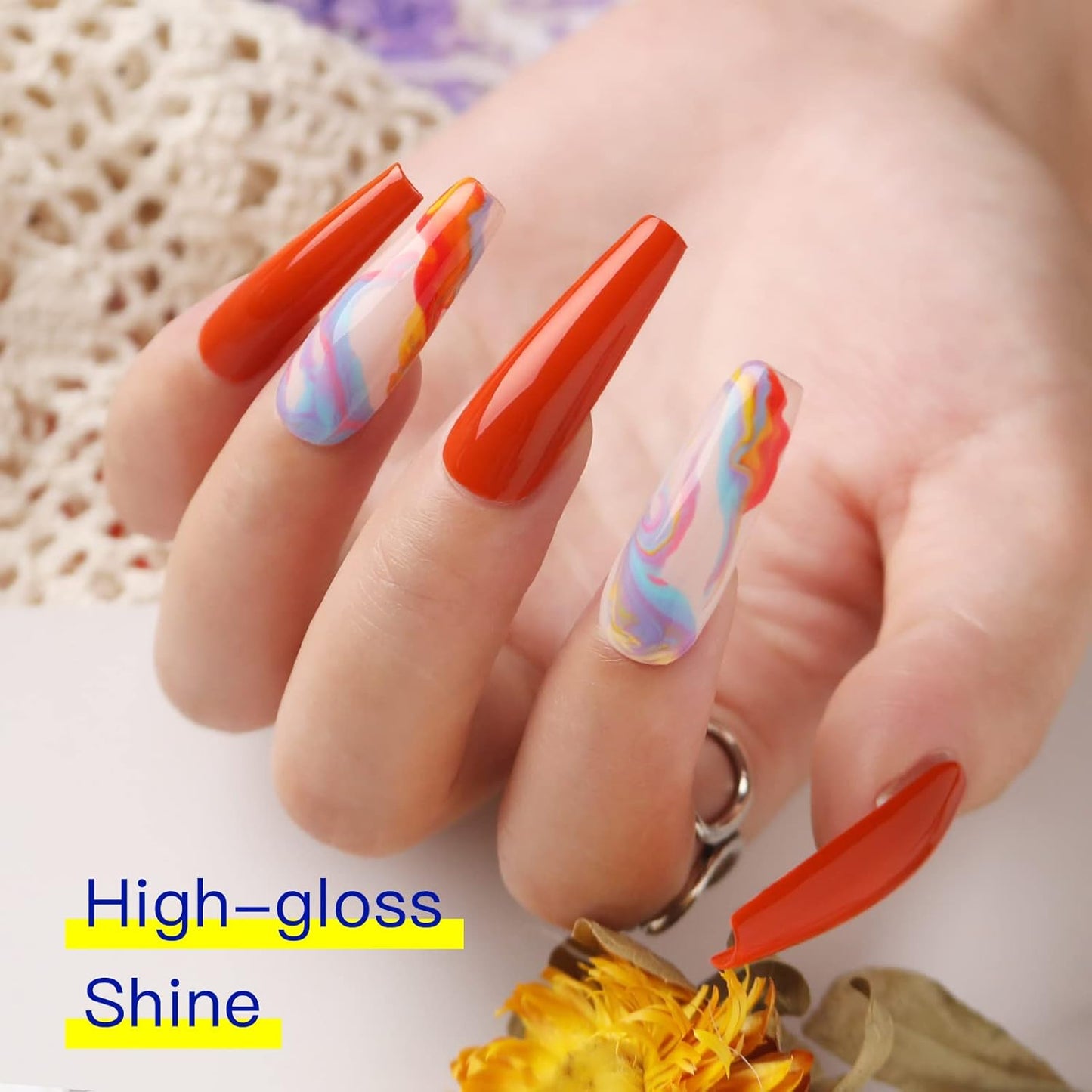 Double Rhythm Juego de esmaltes de uñas de gel, kit de 20.