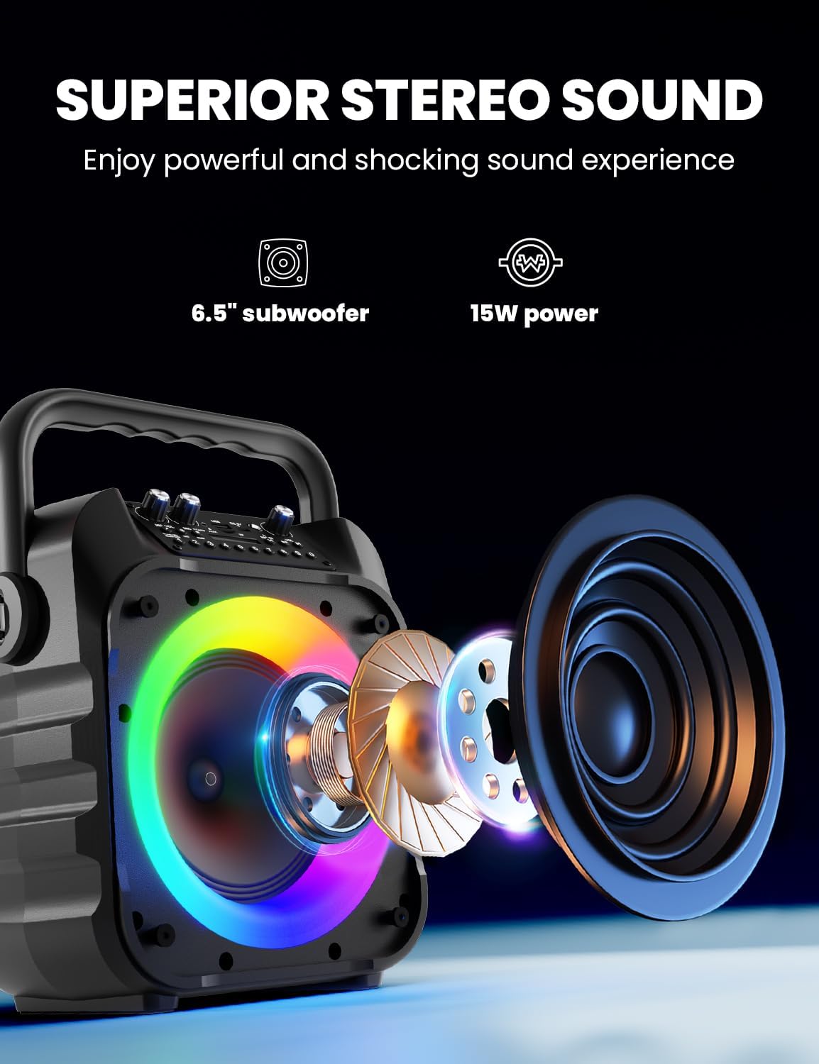 Máquina de karaoke, con 2 micrófonos inalámbricos, K9-M.