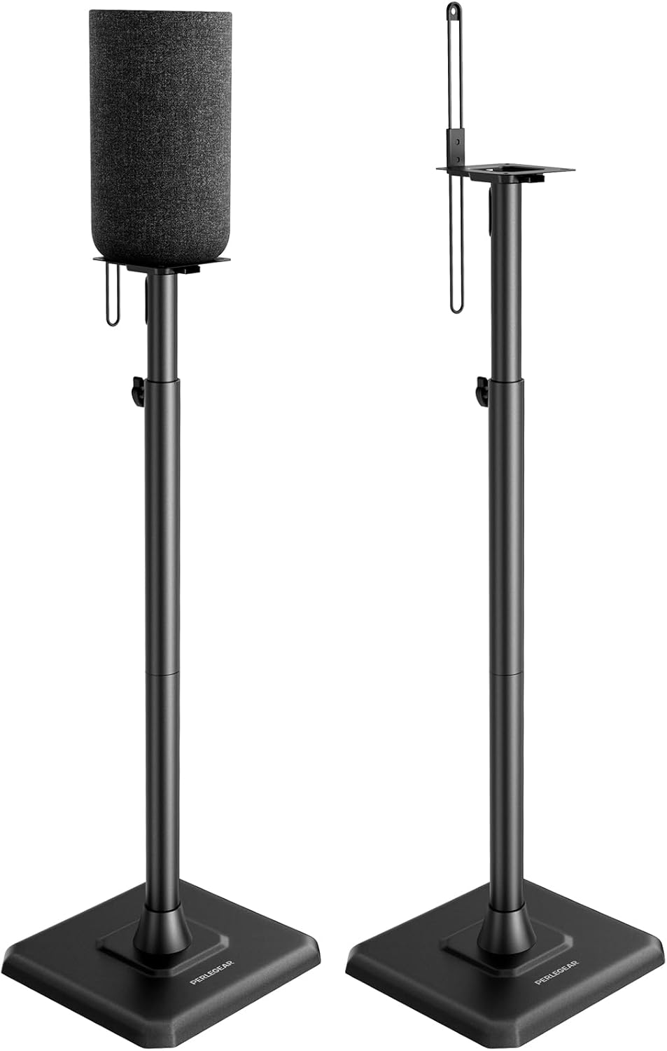 Par de soportes para altavoces, 33-42" de altura, ajustable.