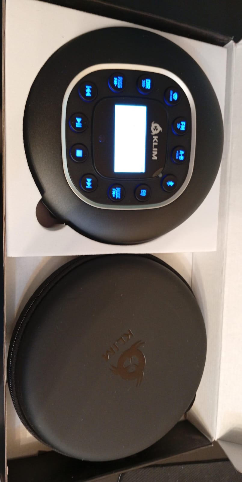 Reproductor de CD portátil, KLIM Journey, radio FM, tarjeta SD.