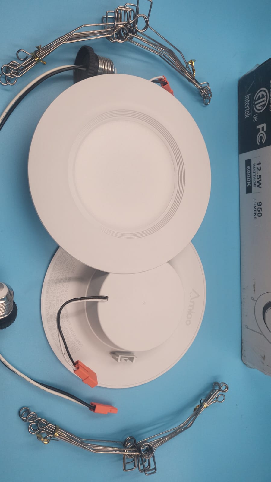 Luces empotrables de 5/6 pulgadas con clasificación IC, 6000 K AMICO