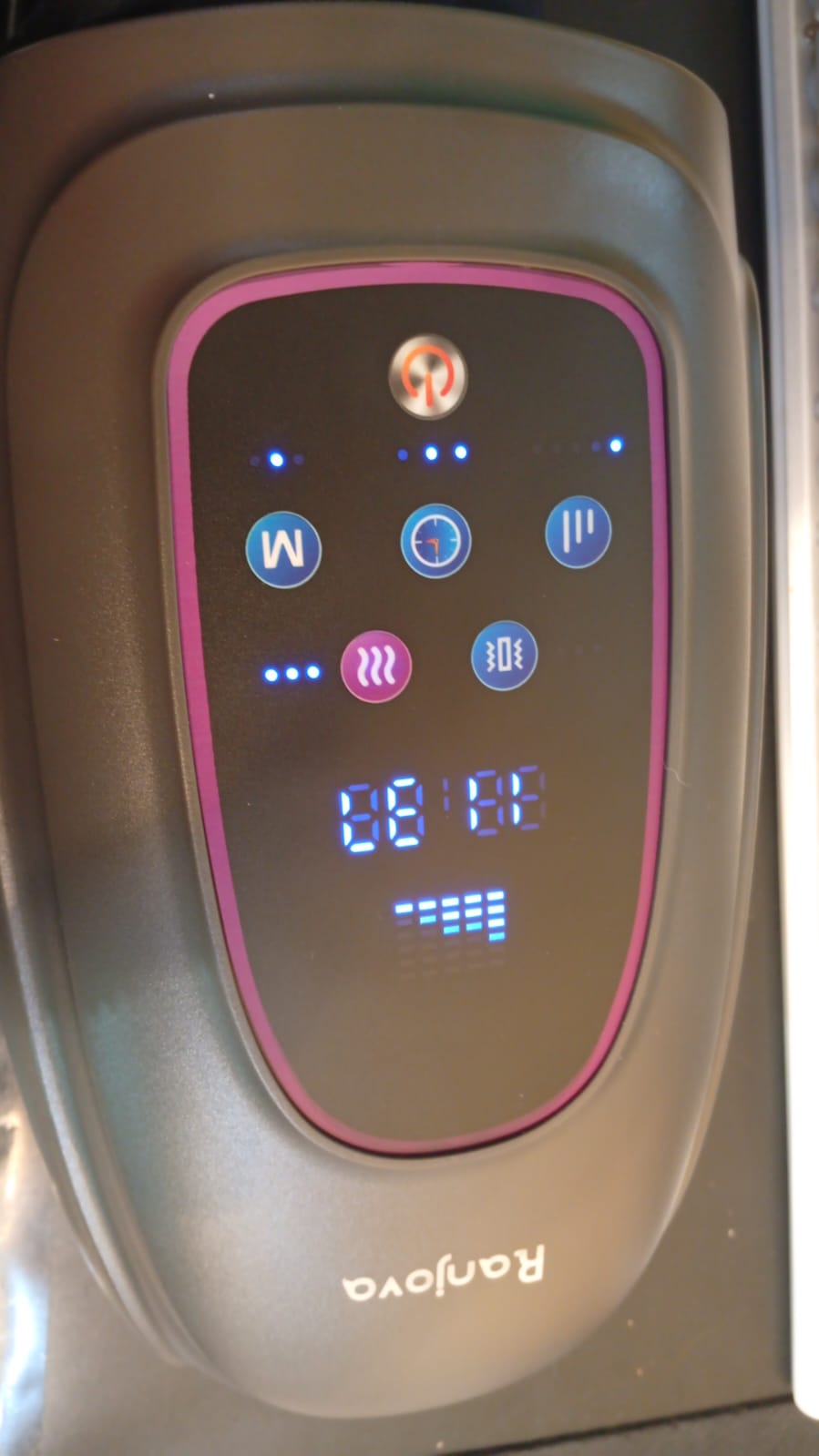 Masajeador de manos con calor y compresión, inalámbrico.