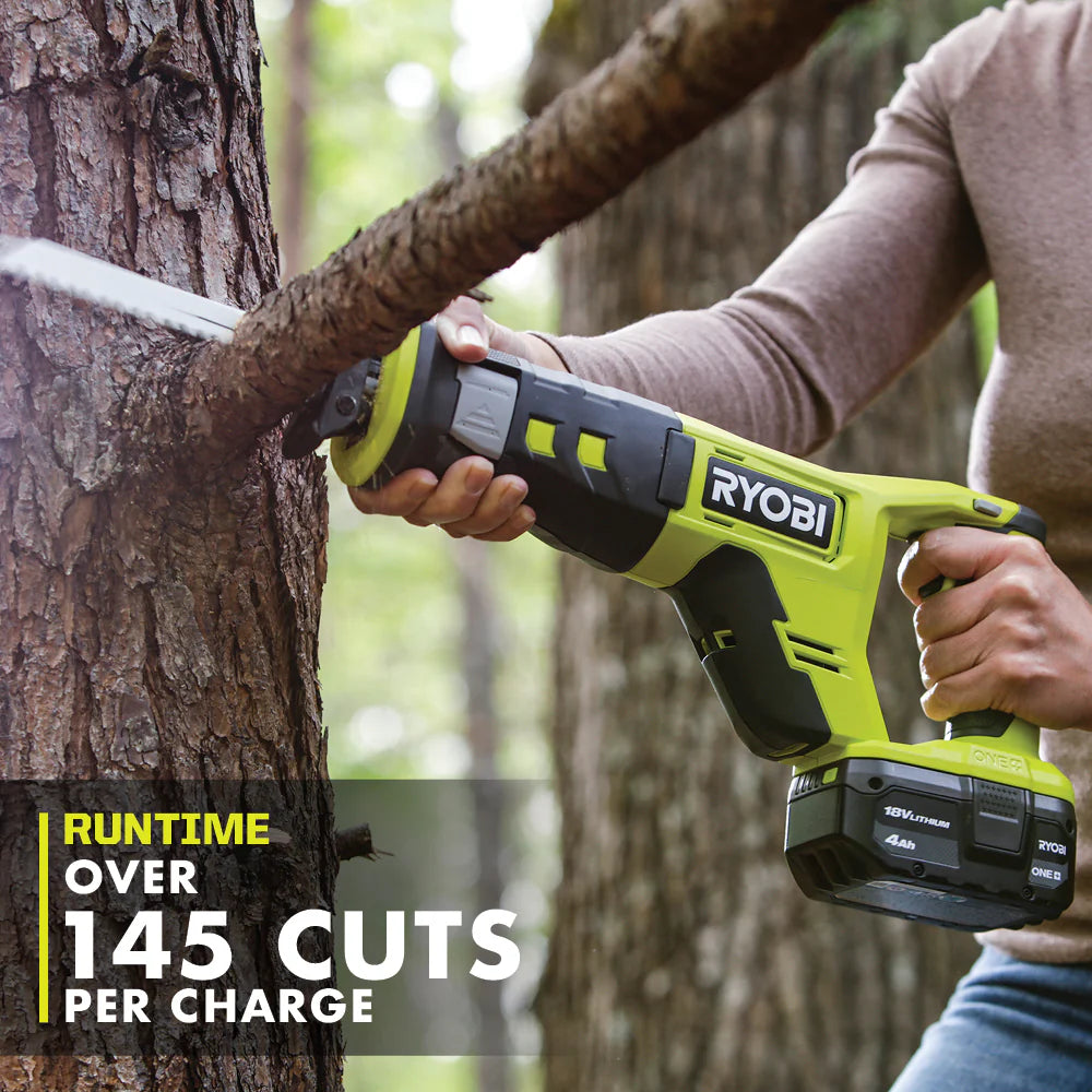 Ryobi One+ Sierra Alternante Inalámbrica De 18 V, PCL515B