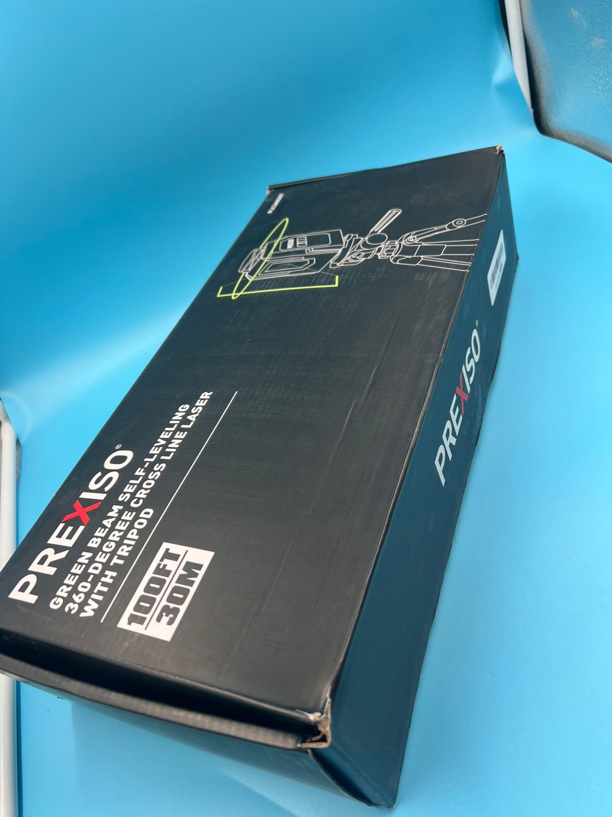 PREXISO Nivel láser de 360° con trípode línea cruzada autonivelante