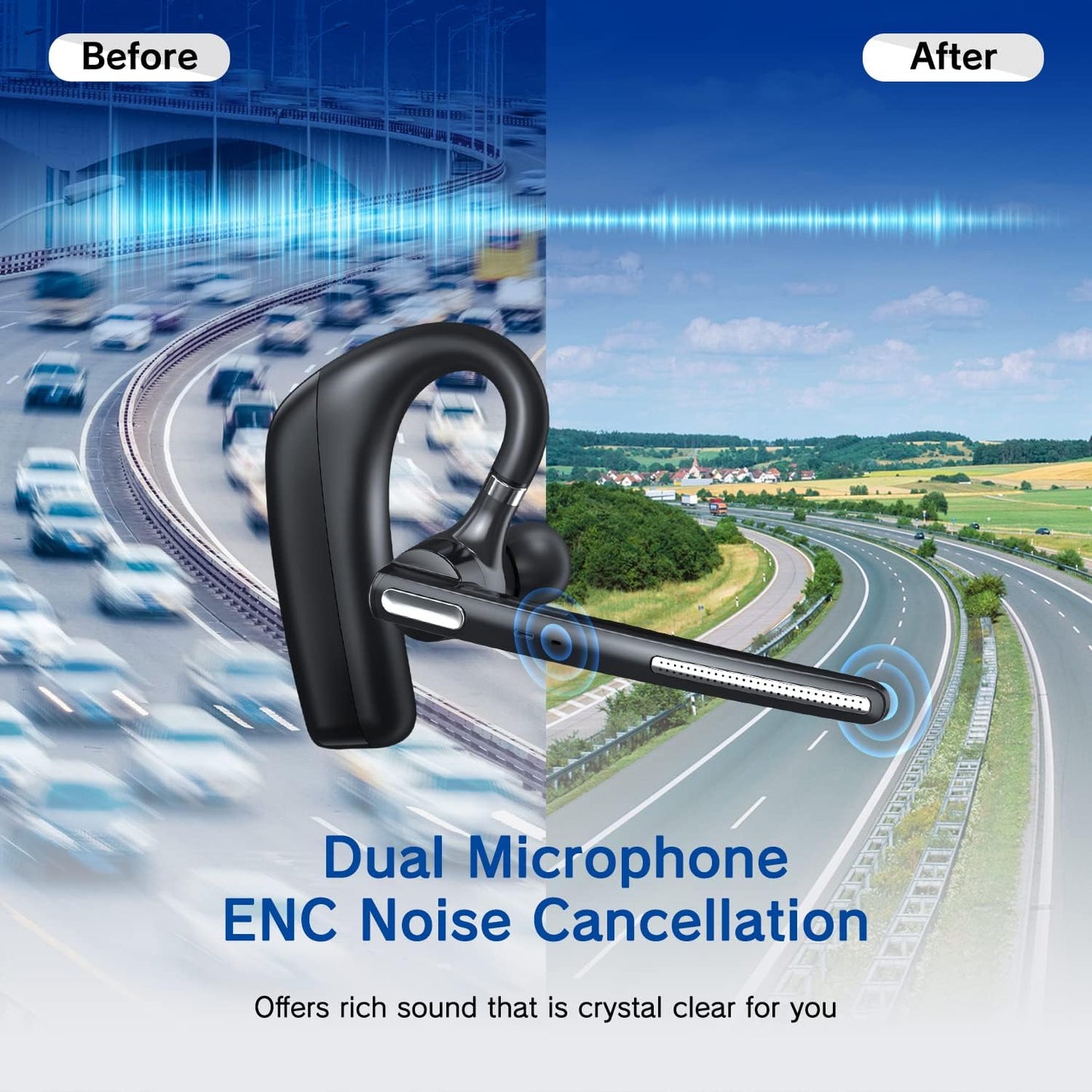 Auriculares Bluetooth con micrófono inalámbricos G6