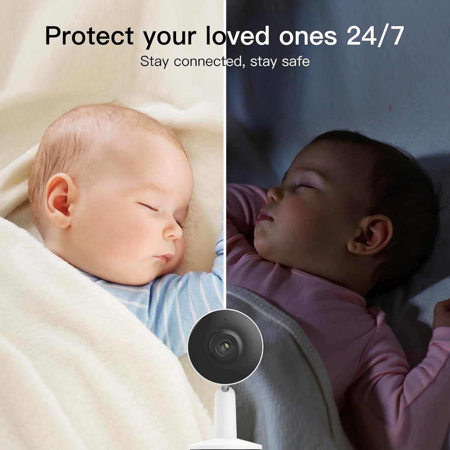 ARENTI Cámara de seguridad WiFi para interiores. 2 PACK.