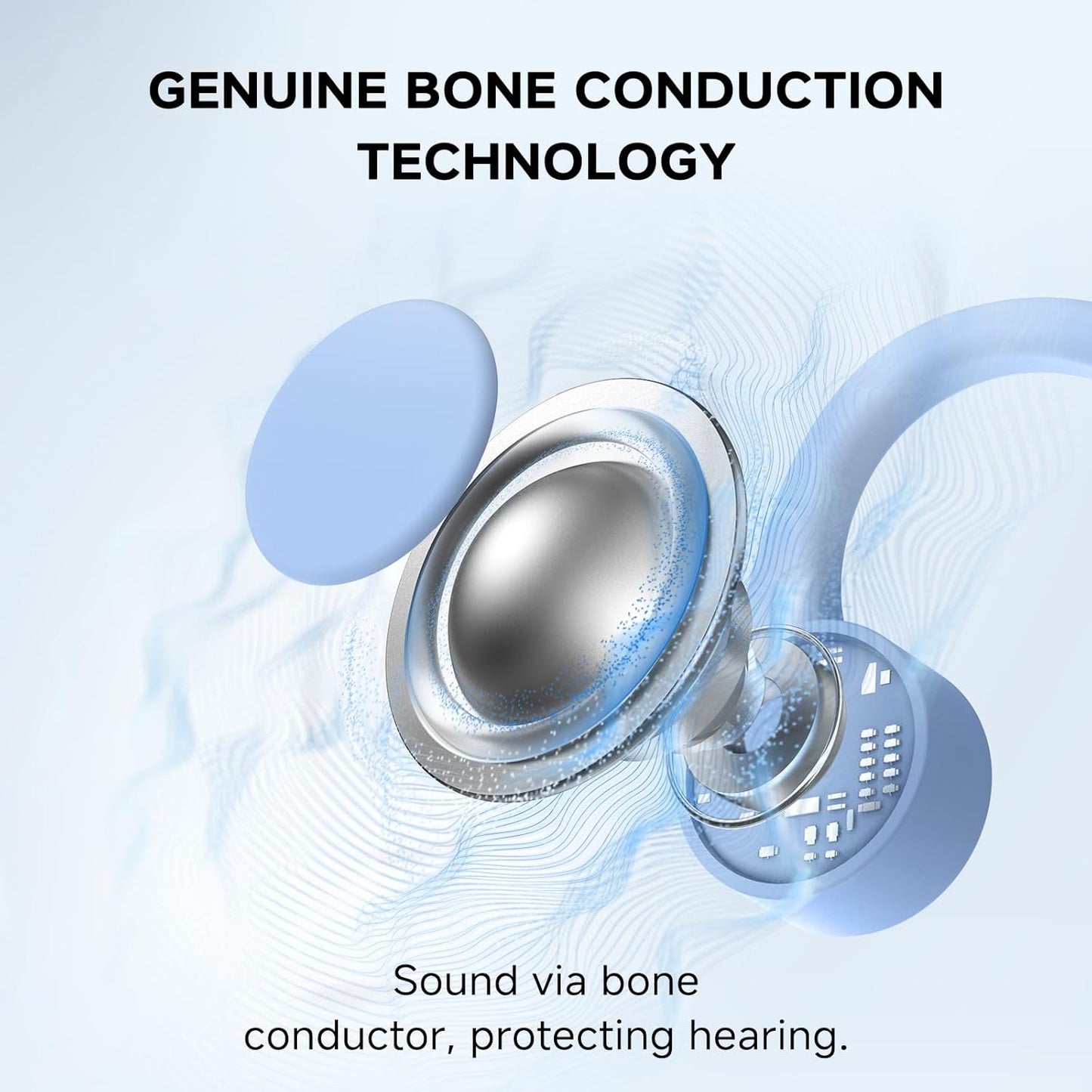 Auriculares de conducción ósea X14 Yorlu deportivos azul