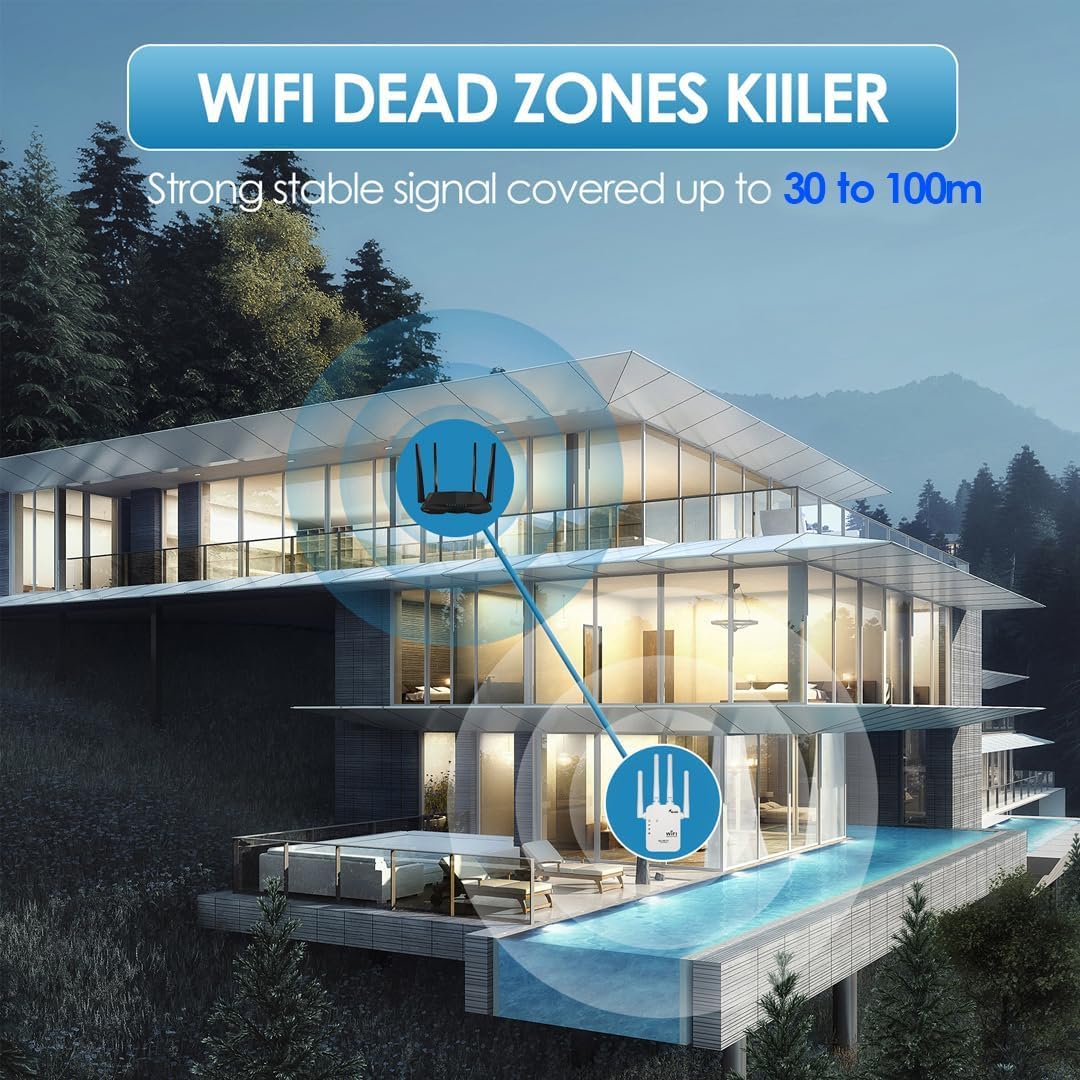 Amplificador se señal, WIFI, extensor de cobertura.