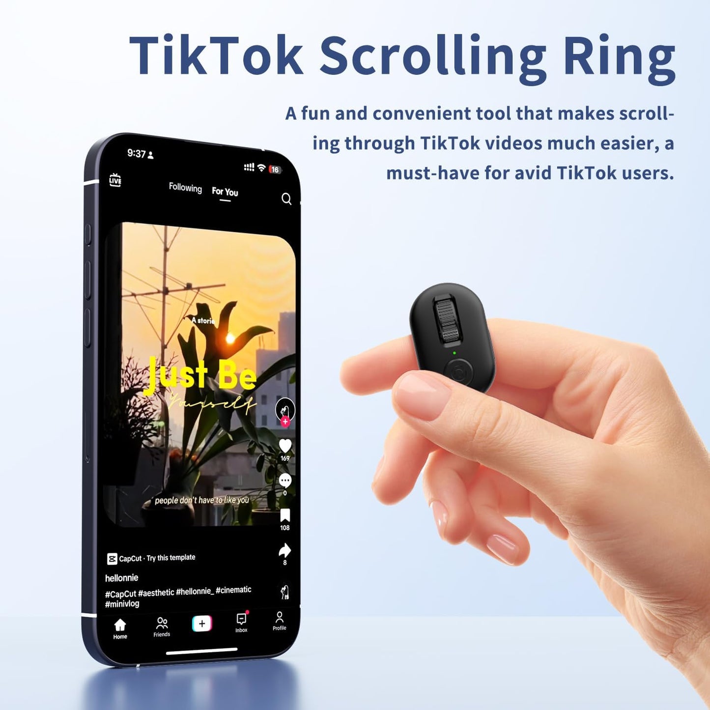 Anillo de desplazamiento TikTok Kinmates T01