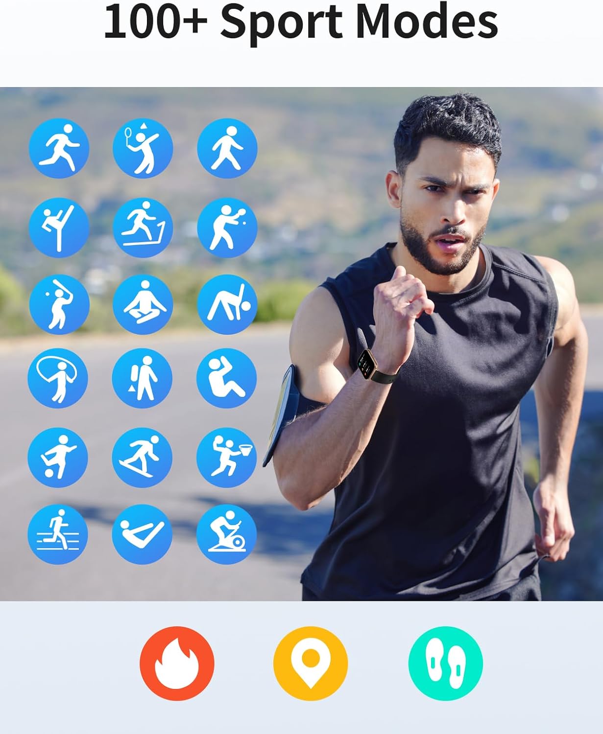 Reloj inteligente, 1.8", iOS/Android, Pantalla táctil, llamadas.(USADO).