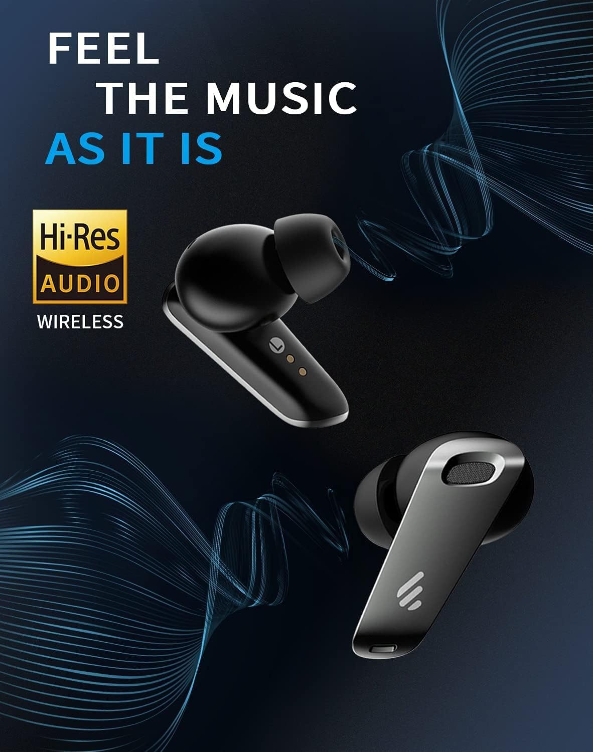 Edifier NeoBuds Pro Hi-Res - Auriculares híbridos con cancelación de ruido activa.