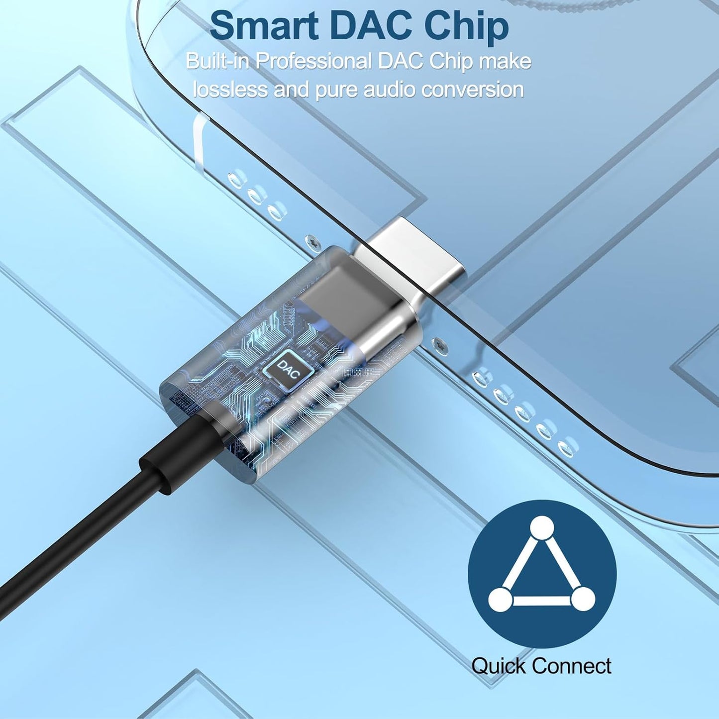 Auriculares tipo C con cable USB C ESC01
