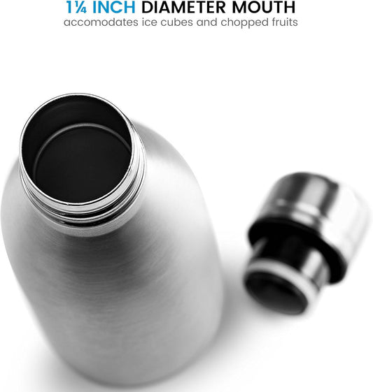 2 botellas de agua acero inoxidable FINEDINE (17 oz)