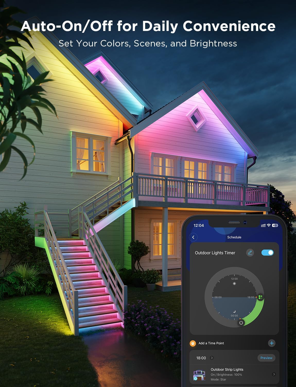 Tira de luces, smart, LED para exteriores, IP65 impermeable, Govee.