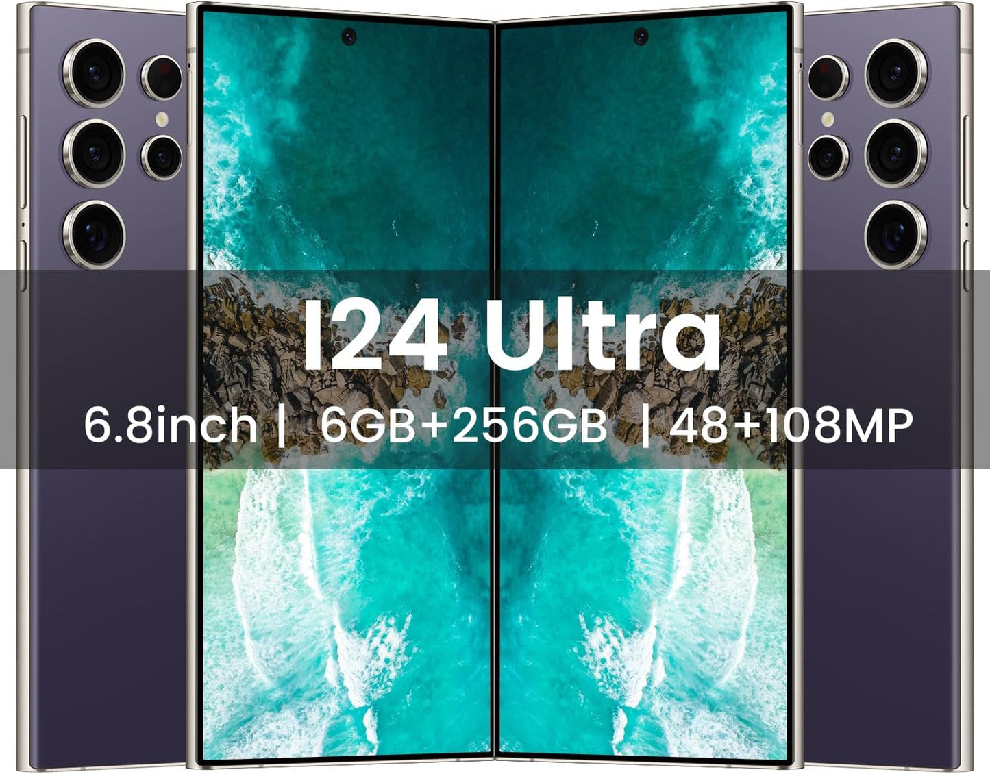 Teléfono inteligente desbloqueado, I24 Ultra 5G.
