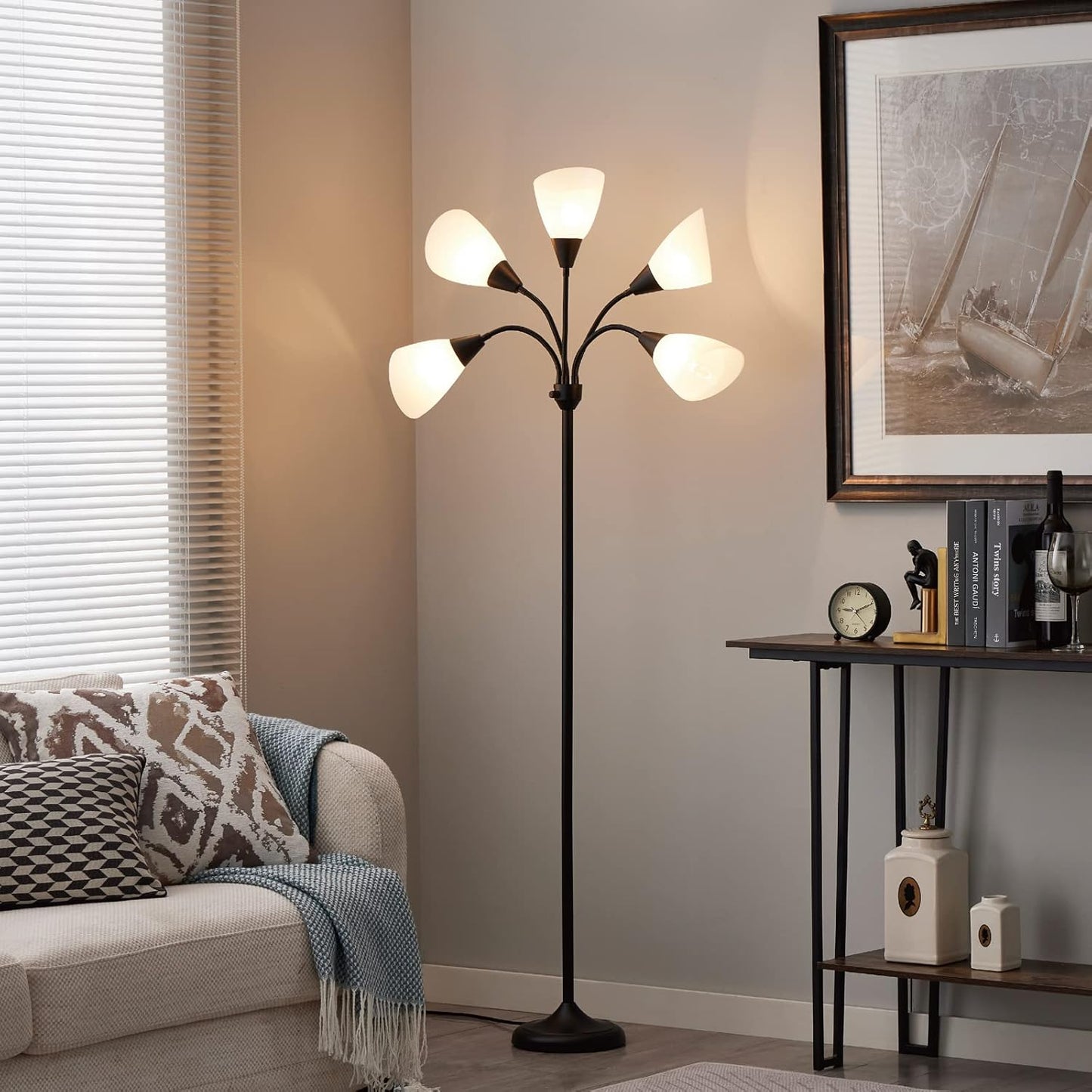 Honoding Medusa - Lámparas De Pie Con 5 Cabezales