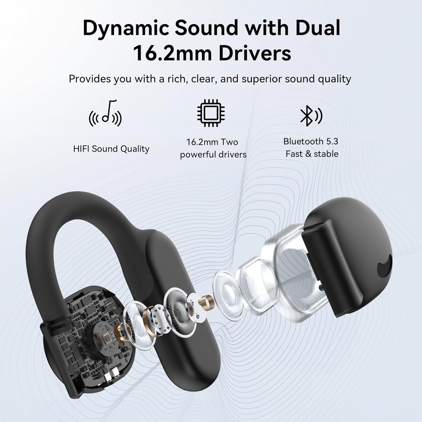 Aubor Auriculares Deportivos Inalámbricos Bluetooth H13 (USADO)