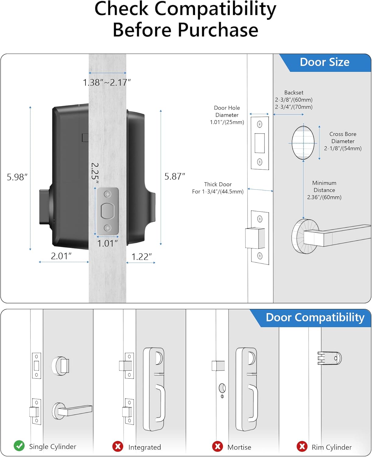 Cerradura de puerta de huellas dactilares sensor (USADO)