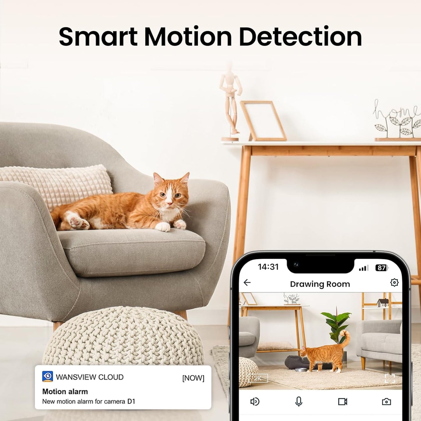 Cinnado Cámara de seguridad para interiores (USADO)