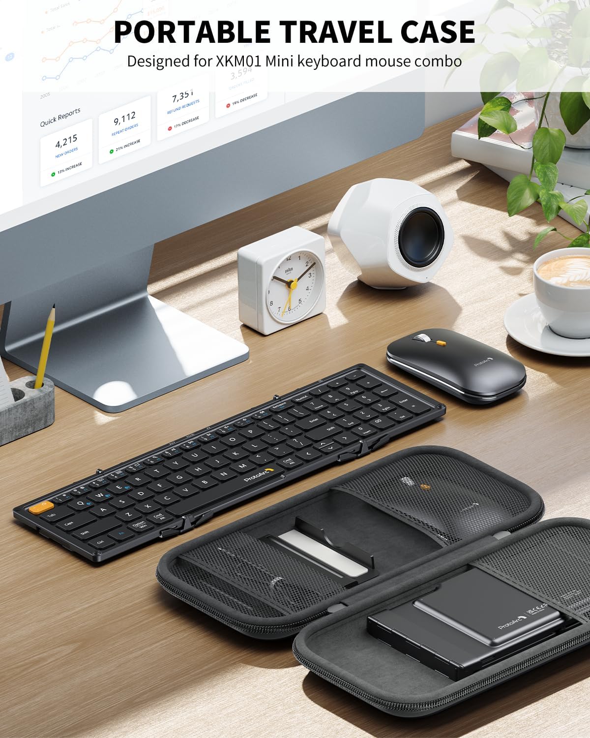 ProtoArc Teclado y Ratón Plegable, TECLADO MINI.