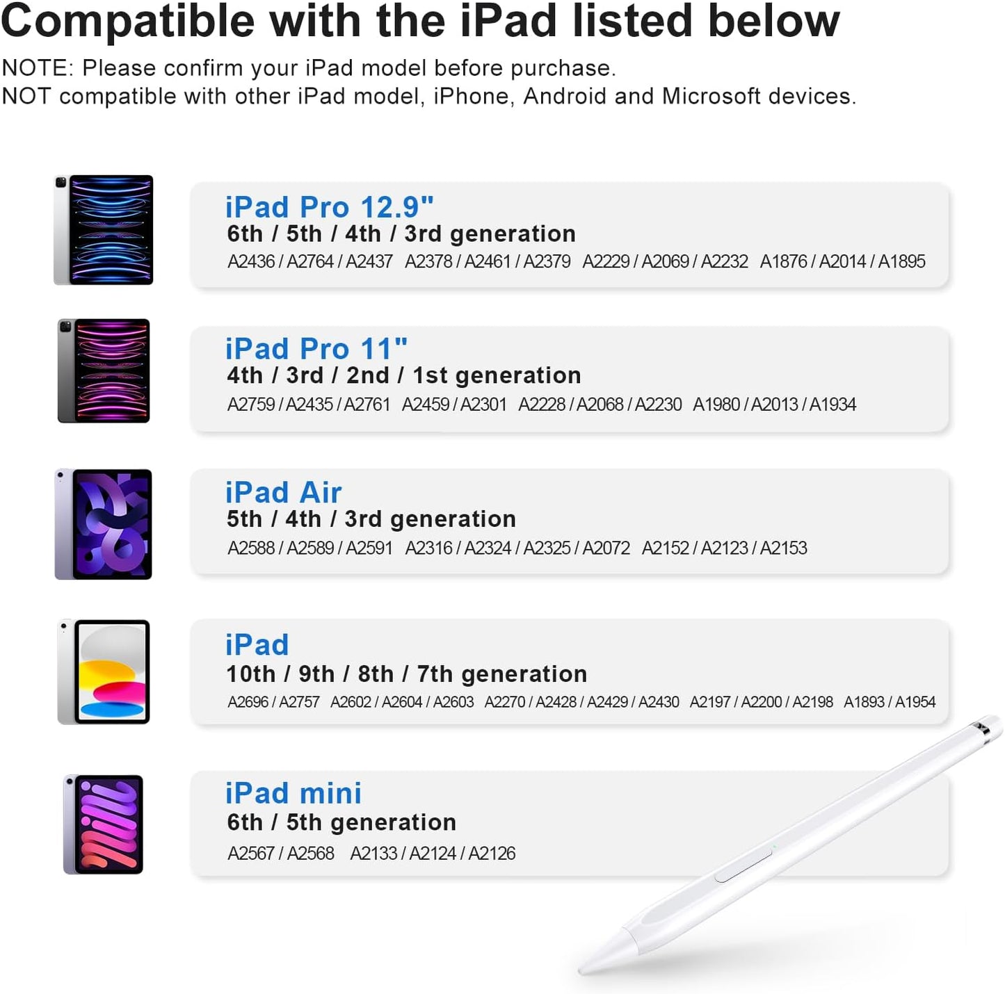 Yebos - Lápiz capacitivo personalizable para iPad