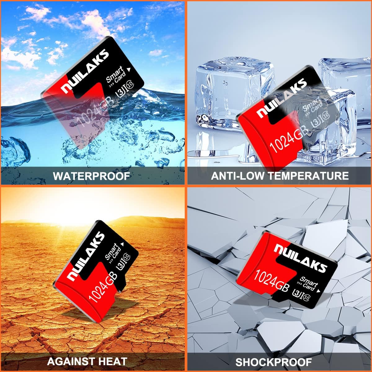 Tarjeta Micro SD de 1 TB, alta velocidad, computadora, tablet, cámara, Cell.