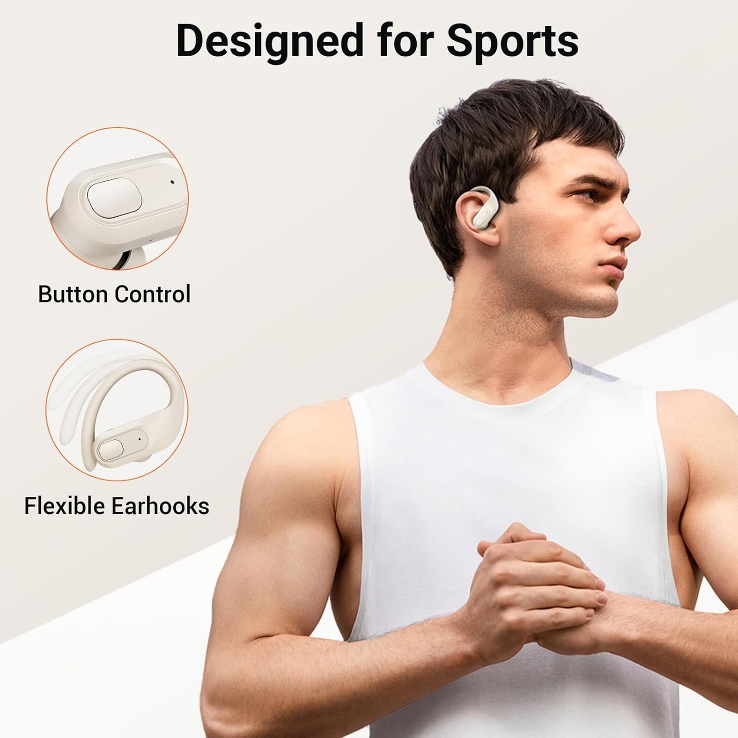 Audífonos Inalámbricos Occiam T9 In Ear 96H beige