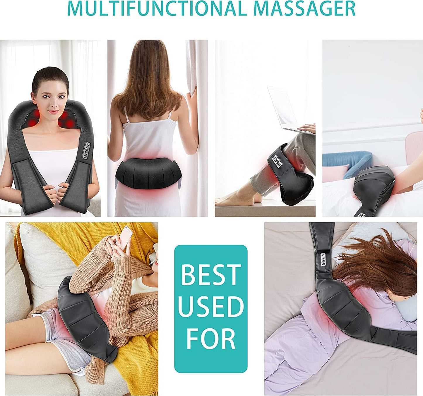 AERLANG Masajeador de cuello, para dolor muscular y la fatiga.