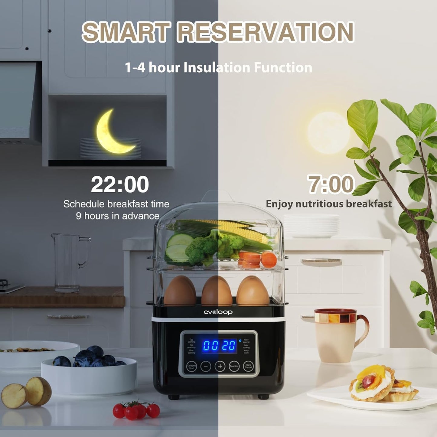 Vaporizador digital eléctrico de alimentos para cocinar. EVOLOOP