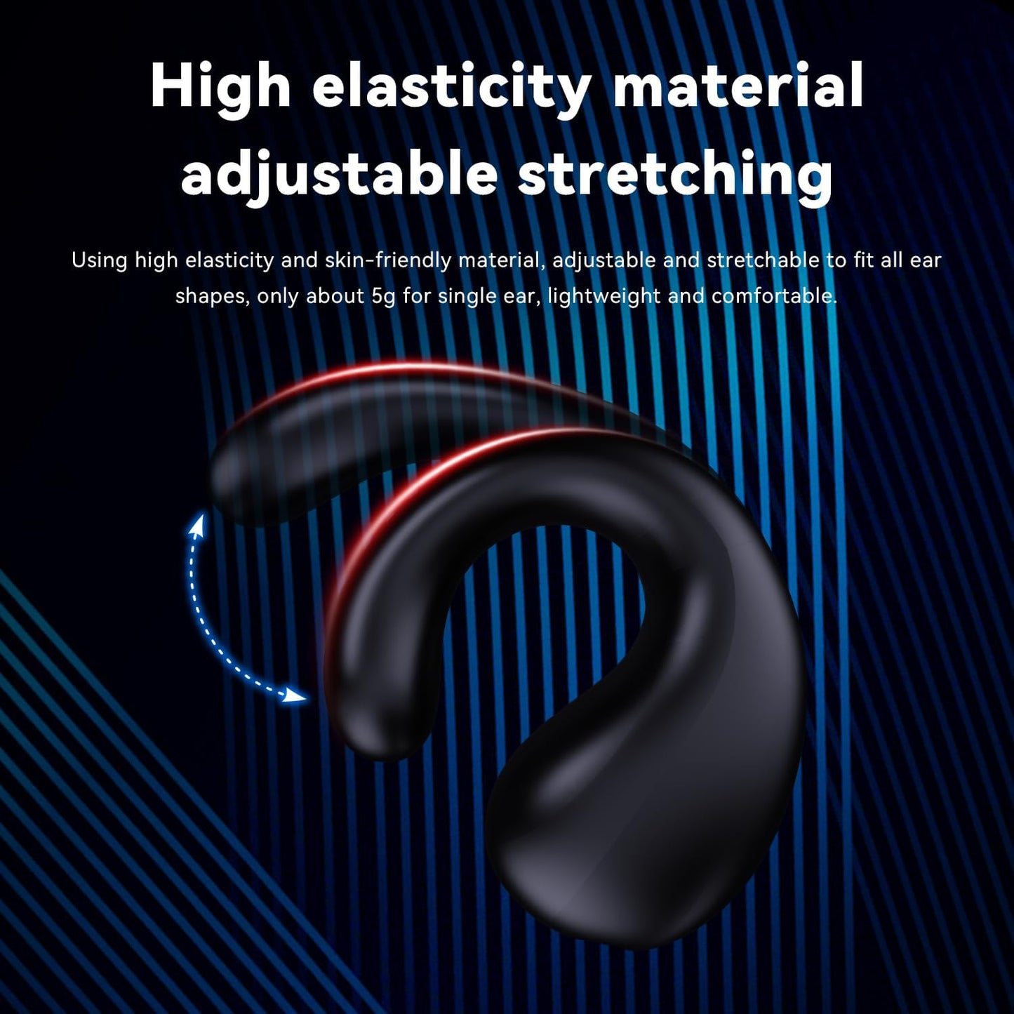 YLYHHFY - Auriculares con clip Bluetooth 5.3, auriculares inalámbricos.