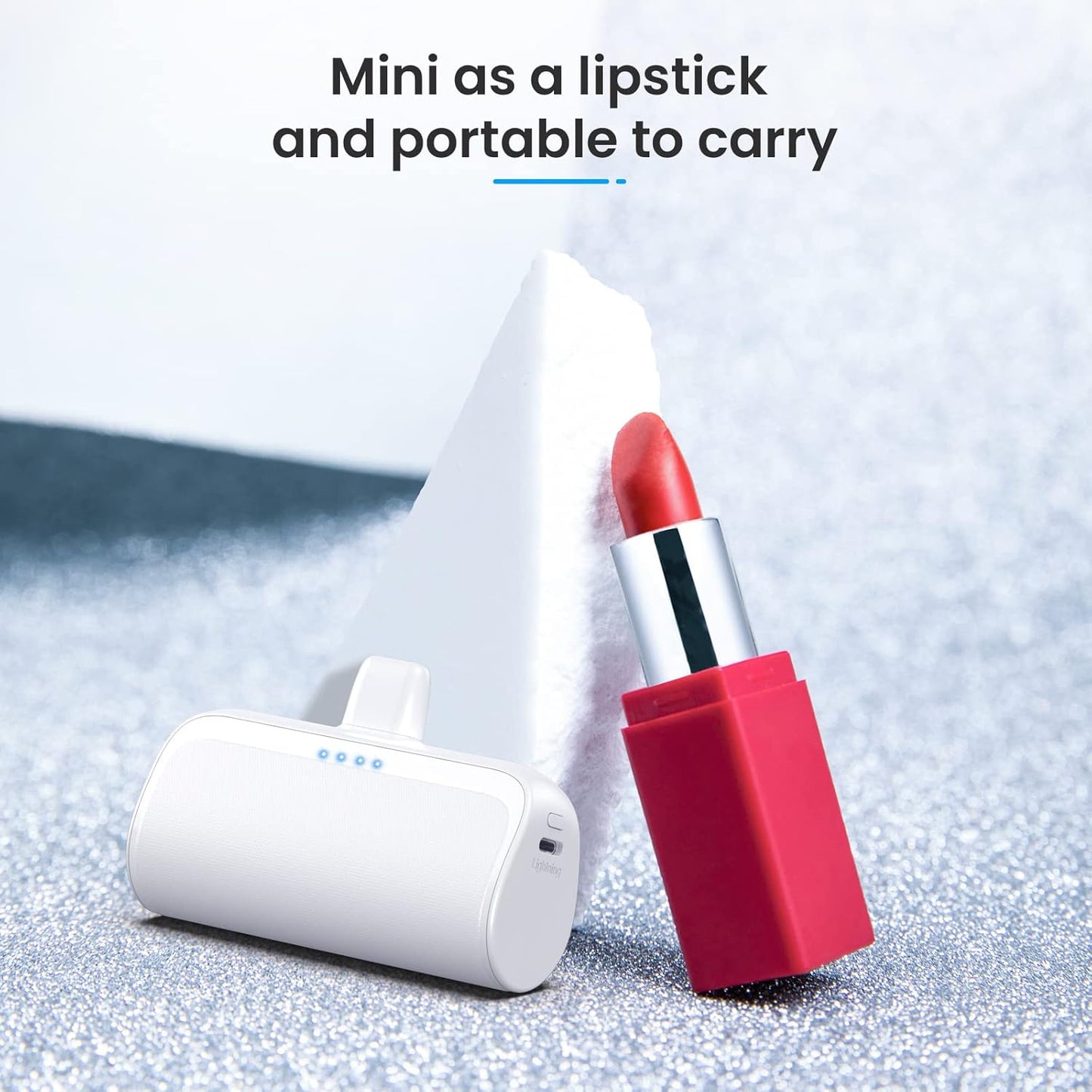 2 Mini cargadores portátiles para iPhone Lightning