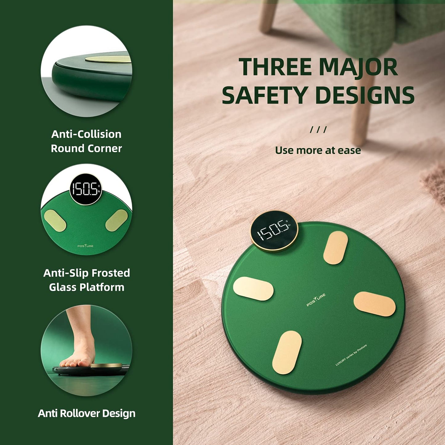 Báscula inteligente para peso corporal pesaje de grasa corporal