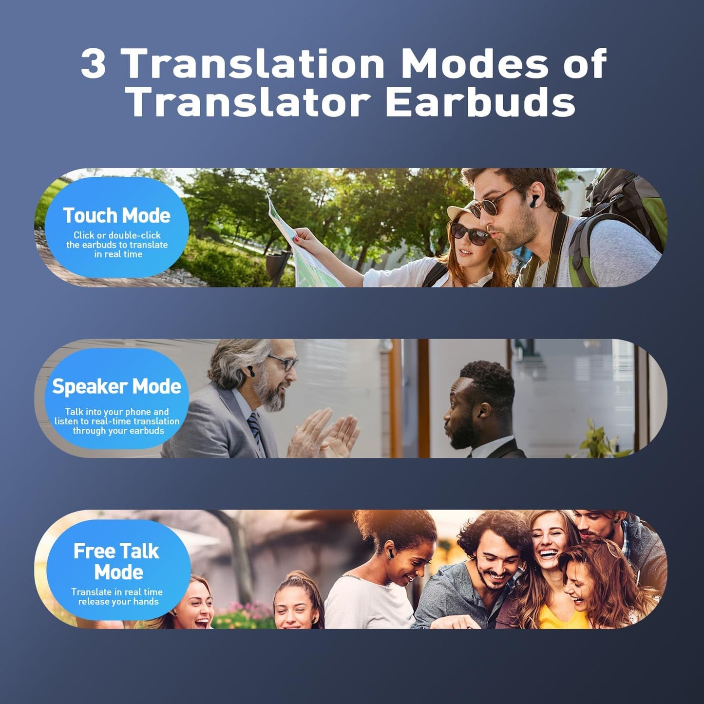 Auriculares con IA para traducción de idiomas