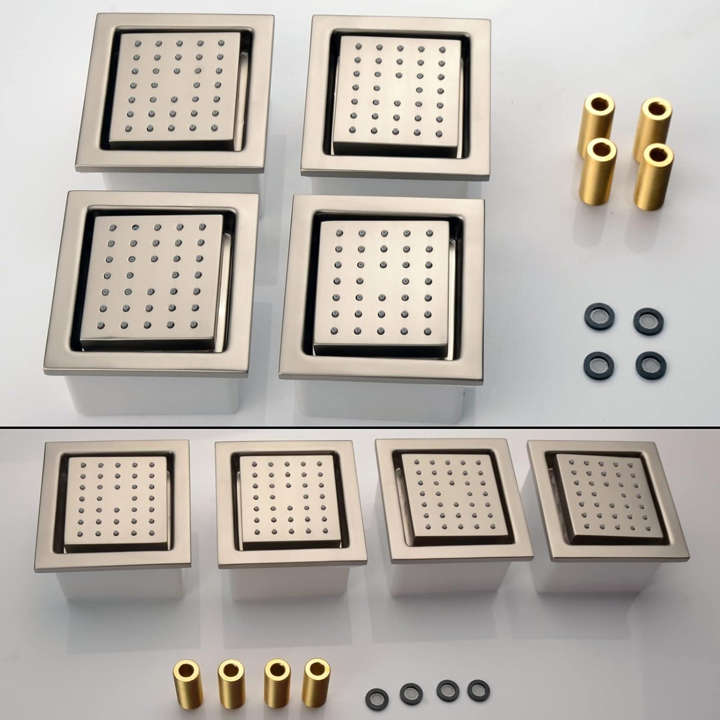 Cabezal de ducha chorros de rociado para instalación oculta DULABRAHE