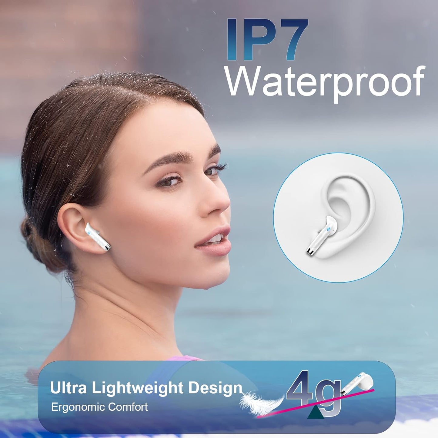 Auriculares Wasart J55 Inalámbricos Bluetooth 5.3
