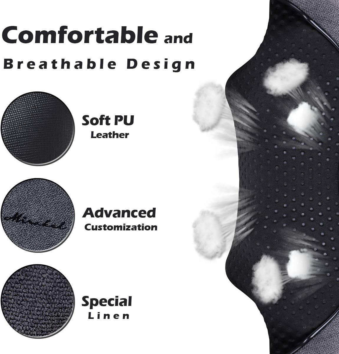 Masajeador eléctrico Shiatsu de espalda y cuello con calor.