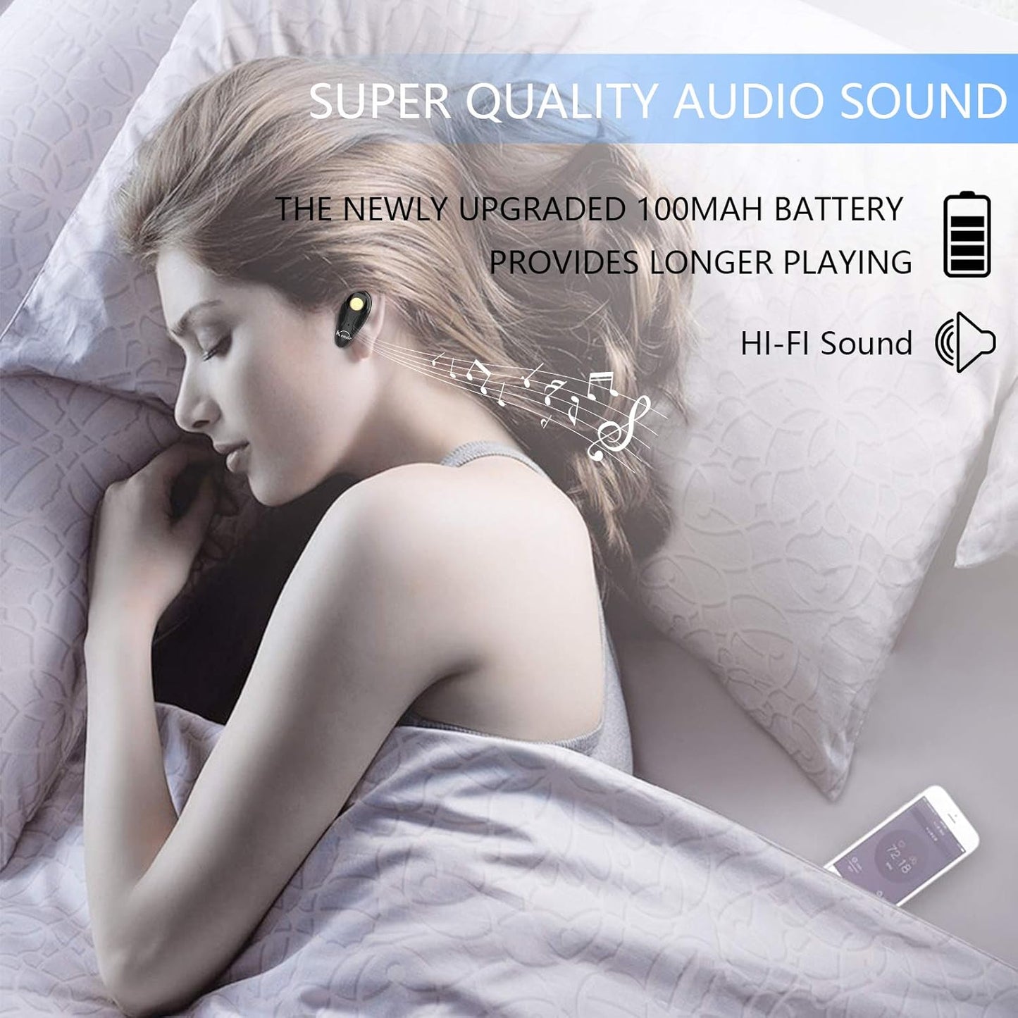 Kendir Auriculares Bluetooth V5.0 ultraligeros inalámbricos