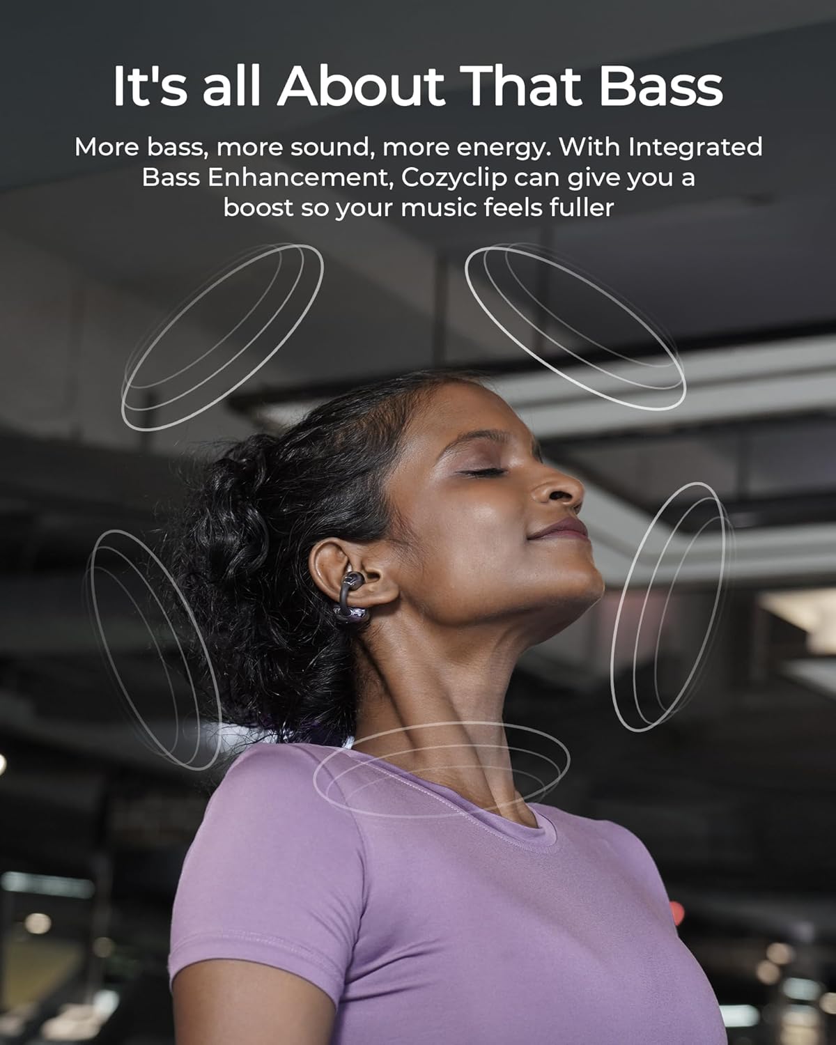 Audífonos abiertos Lytmi CozyClip con clip y Bluetooth 5.4.